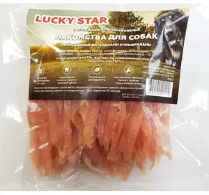 М'які смужки в'яленого м'яса курки 500 г Lucky Star PM015