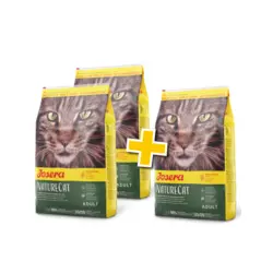 АКЦІЯ 2+1 Сухий корм Josera NatureCat беззерновой корм для кішок з чутливим травленням і кошенят від 6 міс. 2 кг (3 шт.)