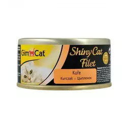 Вологий корм GimCat Shiny Cat Filet для котів, курка, 70 г
