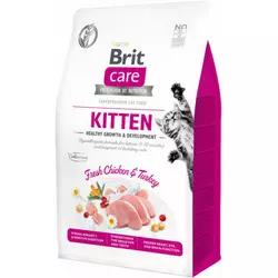 Сухий корм Бріт Brit Care Cat GF Kitten HGrowth and Development для кошенят (здоровий ріст і розвиток), 400 г