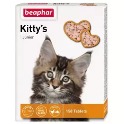 Вітаміни для кошенят Кіттіс юніор таблетки №150 (сердечка) БЕАФАР