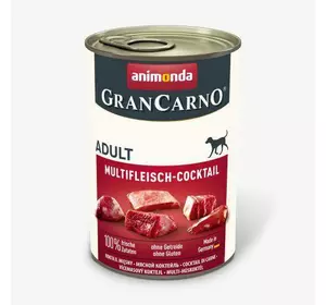 Вологий корм Animonda GranCarno для дорослих собак, мультим'ясний коктейль, 400 г