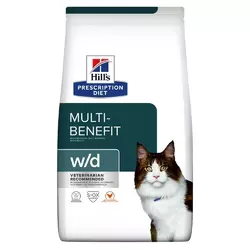 Дієтичний корм для котів Hills (Хіллс) PD Feline w/d з куркою 1.5 кг повнораціонний корм при цукровому діабеті для кішок