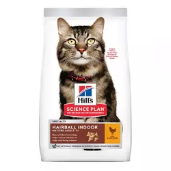 Корм для котів Хіллс Hills SP Feline Mature Adult 7+ з куркою 1.5 кг для запобігання утворенню грудочок шерсті у шлунку