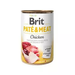Вологий корм Бріт Brit Care Paté & Meat Dog Chicken для собак з куркою 400 г