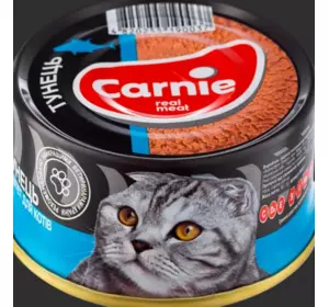 "Carnie Pet Chef"-паштет м'ясний для дорослих котів із тунцем, 90 г