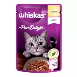 Whiskas (Віскас) Pure Delight з куркою у желе для дорослих кішок 85 г