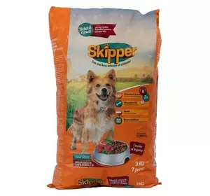 Сухий корм для собак SKIPPER яловичина та овочі 10 кг