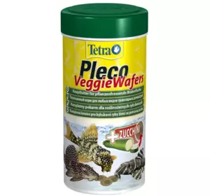 Сухий корм для акваріумних риб Tetra в пластинках «Pleco Veggie Wafers» 250 мл (для травоїдних донних риб)