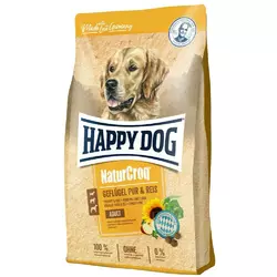 Сухий корм Happy Dog NaturCroq Geflugel Pur&Reis для дорослих собак всіх порід (птиця та рис), 4 кг