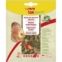 SERA San Nature (Сера Сан) корм для посилення забарвлення всіх видів акваріумних риб 10 г