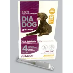 Краплі DIADOG (Діадог) для собак інсектоакарацидні №4 O.L.KAR.