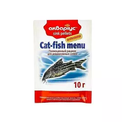 Корм для риб Акваріус меню для сомів тонучі пелети 10 г