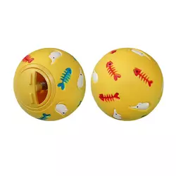 Іграшка м'яч-годівниця з рибками для кішок 7,5 см EV008 ZooMax