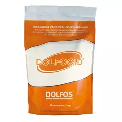 Підкислювач Dolfocid (Дольфоцид) для телят, свиней, птиці та кроликів, порошок 1 кг (Dolfos, Польща)