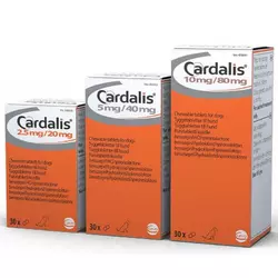 Кардаліс 2,5 мг/20 мг жувальні таблетки для собак 30 табл. Сева (Франція)