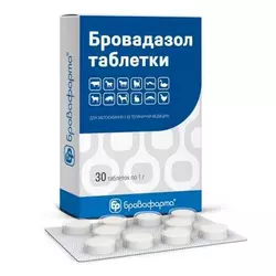 Бровадазол (№ 30 таблеток по 1 г), Бровафарма