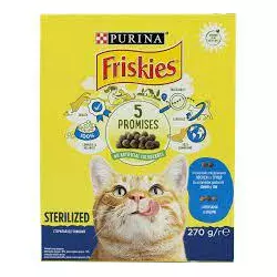 Сухой корм Фріскіс Friskies Sterile для стерилізованих кішок з лососем та овочами 270 г