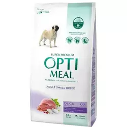 Сухий корм ​​Optimeal для собак малих порід качка 1.5 кг