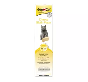 Паста для кішок ДжімКет GimCat з сиром та біотином під час линьки 200 г