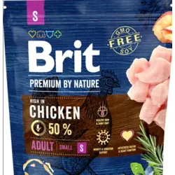 Сухий корм Бріт Brit Premium Adult S для дорослих собак дрібних порід, 1 кг