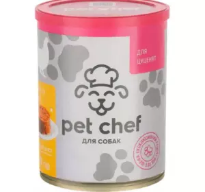 "Pet Chef"-паштет м'ясний для цуценят, курка 360 г