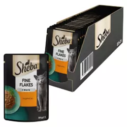 Вологий корм Sheba (Шеба) cij POU для дорослих котів з індичкою в желе 85 г (блок 28 шт)