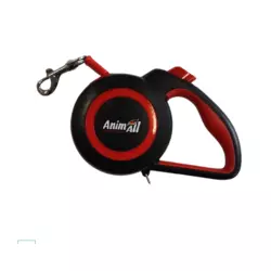 Повідець-рулетка AnimAll Reflector MS7110-3M S до 15 кг 3 м (Червоно-Чорний)