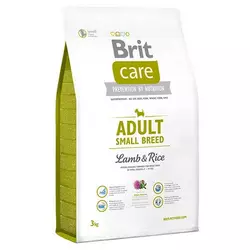 Корм для дорослих собак дрібних порід Бріт Brit Care Adult Small Breed Lamb & Rice з ягням і рисом 7.5 кг