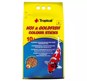Сухий корм Tropical Koi & Goldfish Colour Sticks для ставкових риб, 800 г (палички)