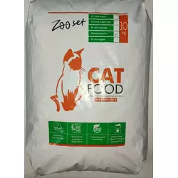 Сухий корм Zooset (Зоосет) для котів з м'ясом індички, 10 кг