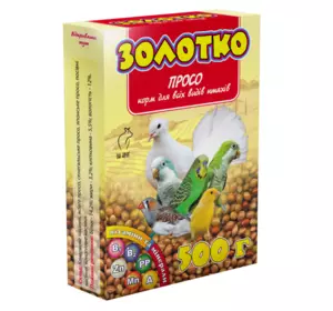 Корм "Золотко" для птахів "Просо" 500 г (Круг)