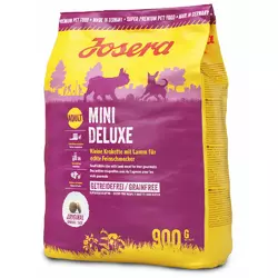 Сухой корм Josera MiniDeluxe (Йозера МініДелюкс) з ягням для собак малих пород, 900 г