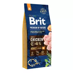 Сухий корм для собак Бріт Brit Premium Adult Medium Chicken середніх порід з куркою, 15 кг