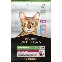 Сухий корм для стерилізованих кішок Purina Pro Plan Sterilised Savoury Duo з тріскою та фореллю 3 кг