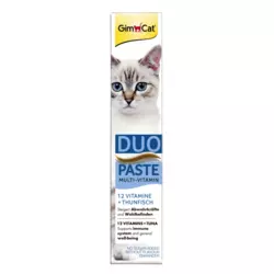 GimCat Duo Multi-Vitamin паста 50г для кішок (тунець + 12 вітамінів)