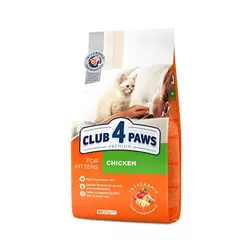 Повнораціонний сухий корм CLUB 4 PAWS (Клуб 4 Лапи) Преміум для кошенят з куркою, 5 кг