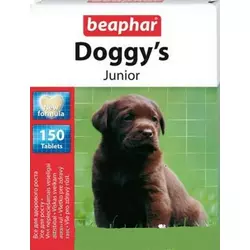 Вітаміни Beaphar Doggys Junior для собак, таблетки №150 (форма сердець)