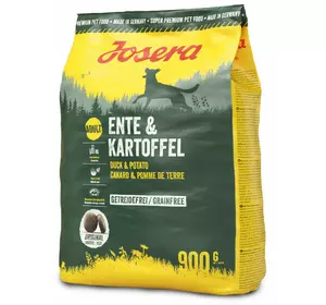 Сухий корм Josera Ente & Kartoffel (Качка і Картопля) без злаків для дорослих собак, 900 г