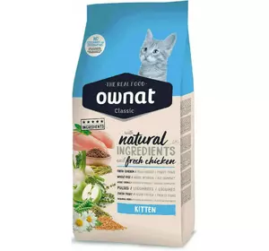 Ownat (Овнат) Classic Kitten - Сухий повнораціонний корм с куркою для кошенят 1.5 кг