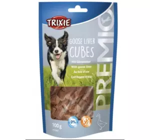 Trixie GOOSE LIVER CUBES ласощі для собак гусяча печінка 100 г