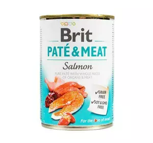 Вологий корм Brit Care Pate & Meat для собак, з лососем, 400 г