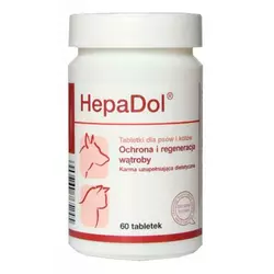 Вітамінно-мінеральна добавка для собак і кішок Dolfos HepaDol, 60 таб. (печінка)