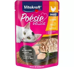 Вологий корм Vitakraft Poésie Délice для котів, курка в соусі, 85 г