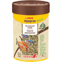 Sera (Сера) Vipagran Nature - Основний корм для всіх риб, що харчуються в середніх шарах води 100 мл (30г)