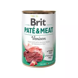 Вологий корм Бріт Brit Care Paté & Meat Dog Venison для собак з олениною 400 г
