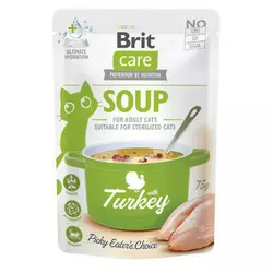 Корм вологий "Суп для котів Brit Care Soup with Turkey з індичкою", 75 г