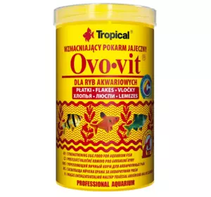 Сухий корм для акваріумних риб Tropical у пластівцях "Ovo-Vit" 1 л\200г (для всіх акваріумних риб)