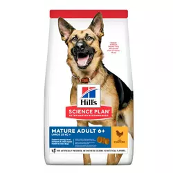 Корм для великих порід собак Хіллс Hills SP Mature Adult 6+ 14 кг сухий корм з куркою для старіючих собак