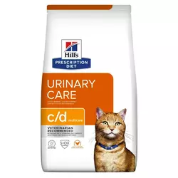 Лікувальний корм для котів Хіллс Hills PD Urinary Care c/d Multicare для розчинення та зменшення струвітних уролітів 1.5кг (курка)